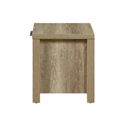 Bedside Table 2 drawers Storage Table Night Stand MDF in Oak - Mekamart Australia