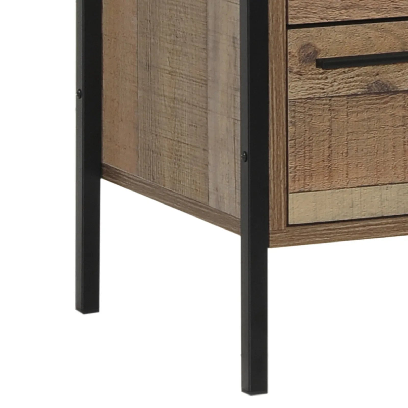 Bedside Table 2 drawers Night Stand Particle Board Construction in Oak Colour - Mekamart Australia