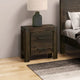 Bedside Table 2 drawers Night Stand Solid Wood Acacia Storage in Chocolate Colour - Mekamart Australia