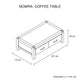 Coffee Table Solid Acacia Wood & Veneer 1 Drawers Storage Oak Colour - Mekamart Australia