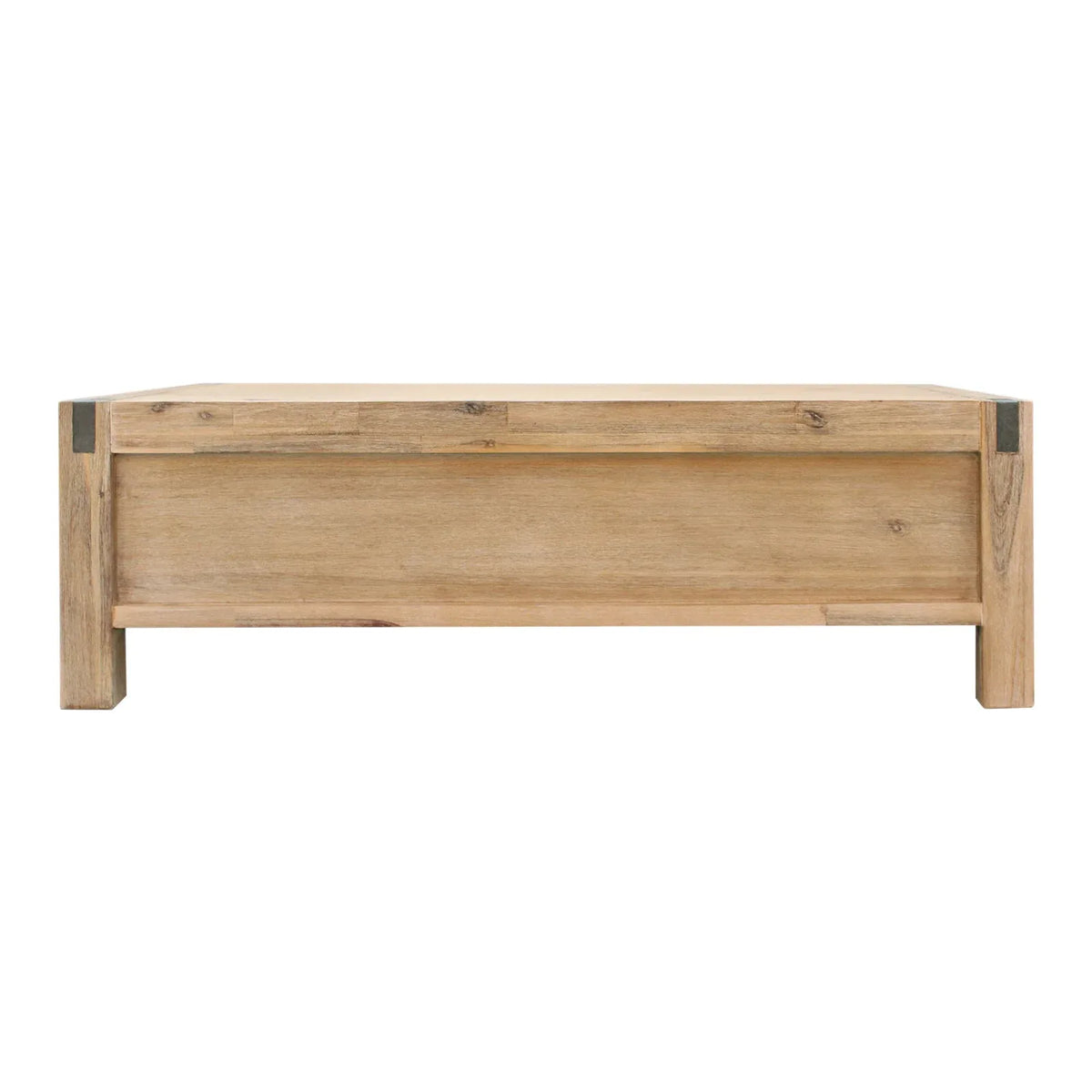 Coffee Table Solid Acacia Wood & Veneer 1 Drawers Storage Oak Colour - Mekamart Australia