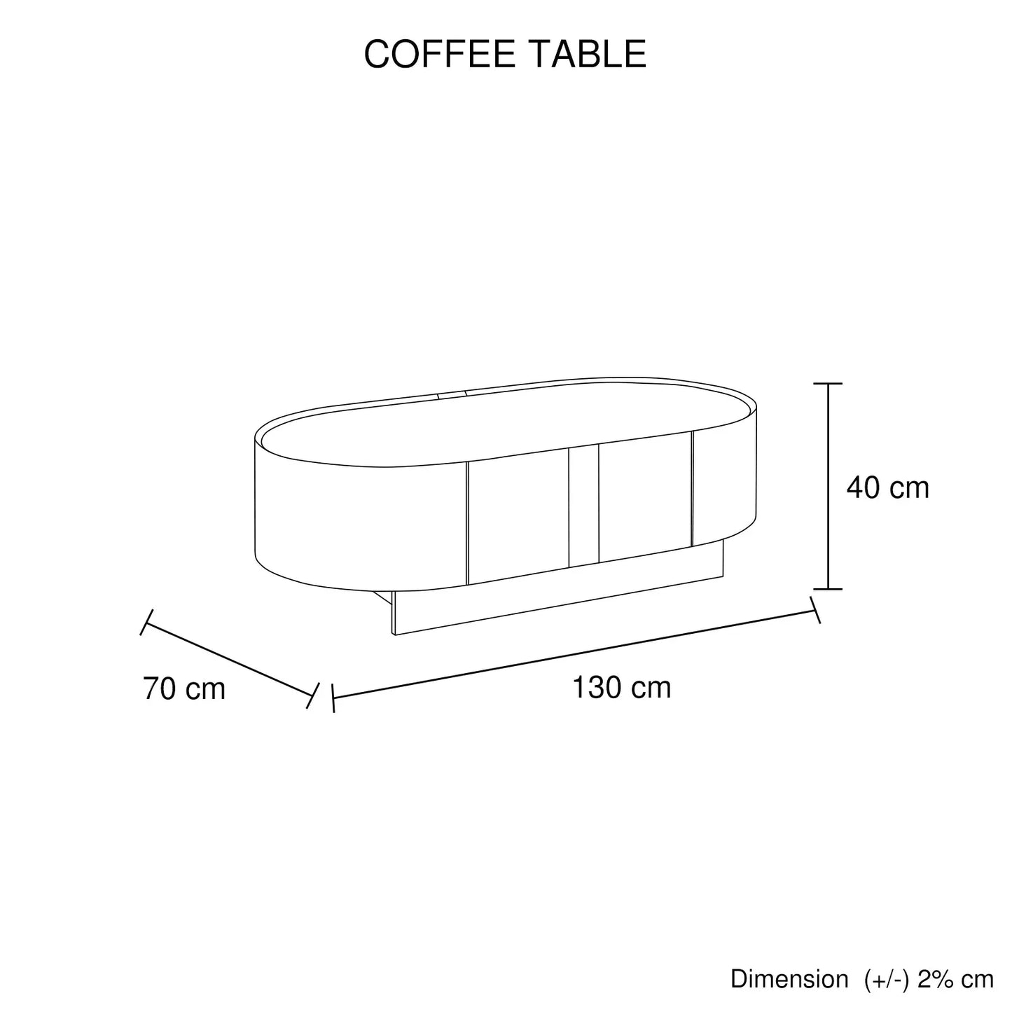 Coffee Table MDF Board Melamine Interior Ample Storage in Dark Walnut colour - Mekamart Australia