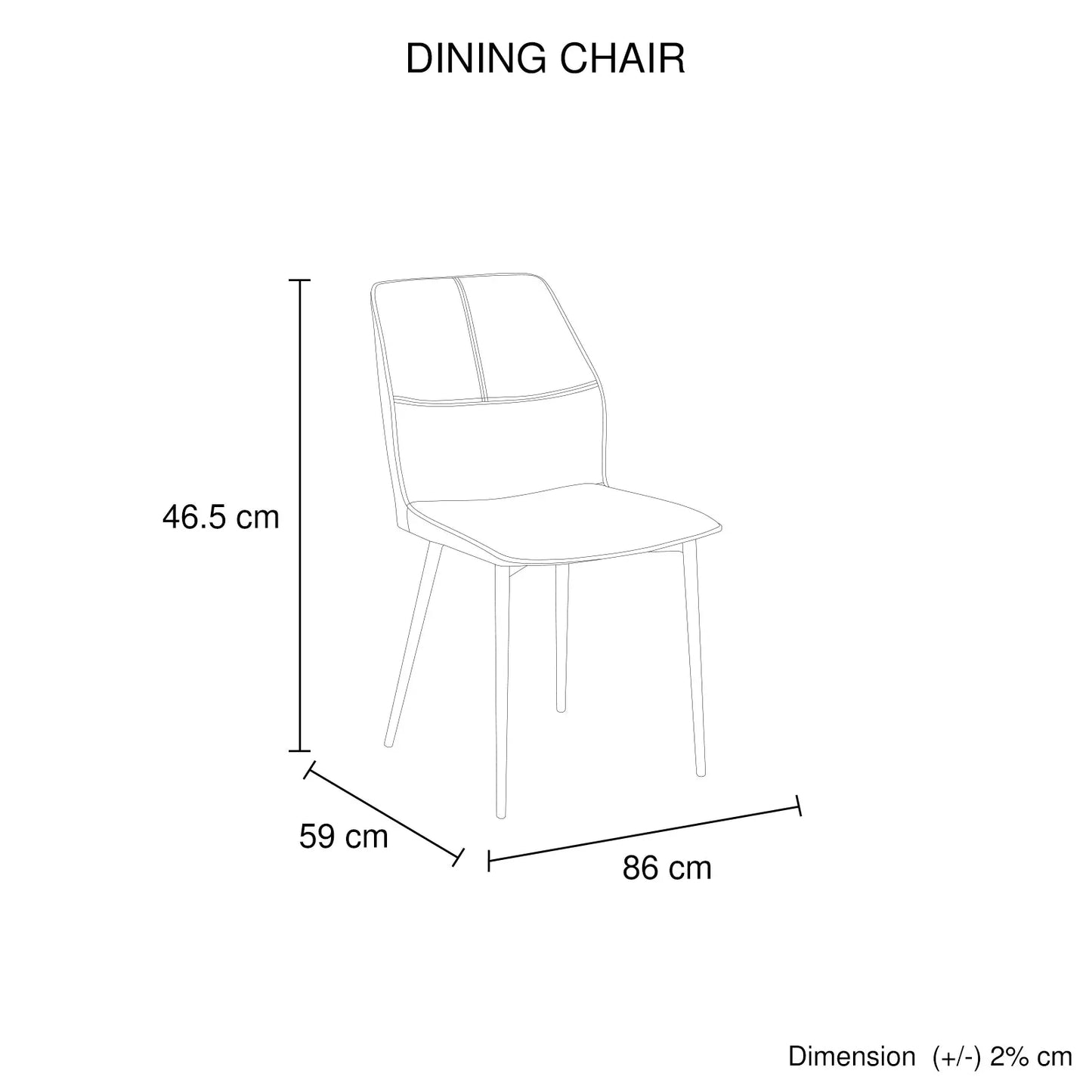 6x Dining Chair Brown Faux Leather Upholstered Seat Powder Coated Iron Legs - Mekamart Australia