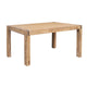 Dining Table 180cm Medium Size with Solid Acacia Wooden Base in Oak Colour - Mekamart Australia