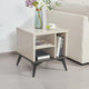 Lamp Table 3 Open Storage Cabinet MDF in Champagne Colour - Mekamart Australia
