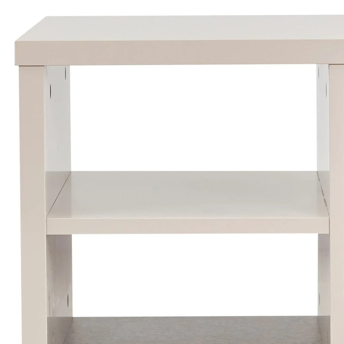 Lamp Table 3 Open Storage Cabinet MDF in Champagne Colour - Mekamart Australia