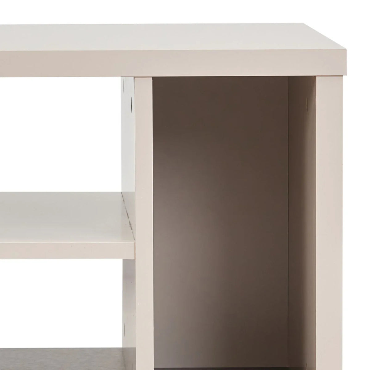 Lamp Table 3 Open Storage Cabinet MDF in Champagne Colour - Mekamart Australia