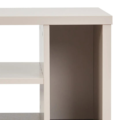 Lamp Table 3 Open Storage Cabinet MDF in Champagne Colour - Mekamart Australia