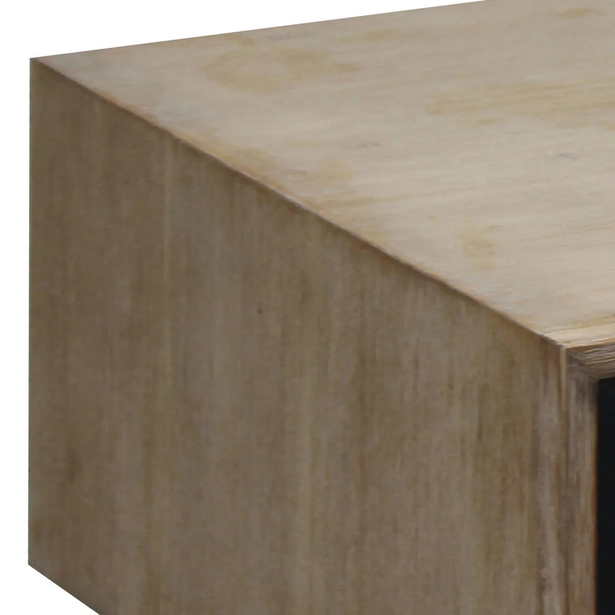 Lamp Table with 1 Storage Drawer Solid Wooden Frame in Silver Brush Colour - Mekamart Australia