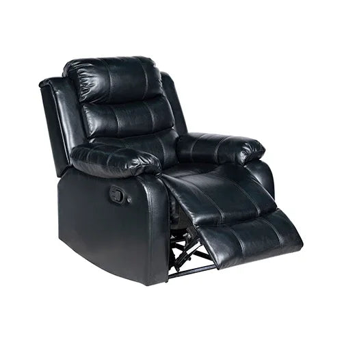 Chelsea 1R Seater Finest Leatherette Recliner Feature Console LED Light Ultra Cushioned - Mekamart Australia