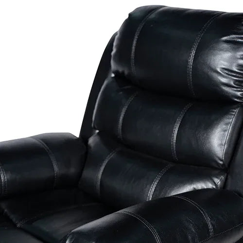 Chelsea 2R Seater Finest Leatherette Recliner Feature Console LED Light Ultra Cushioned - Mekamart Australia
