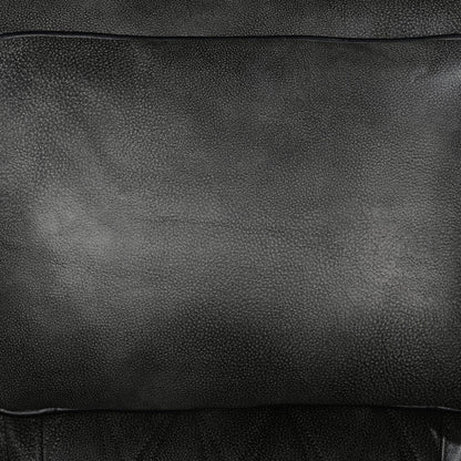 3 Seater Electric Air Leather Dark Grey Recliner - Mekamart Australia