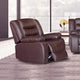 Single Seater Recliner Sofa Chair In Faux Leather Lounge Couch Armchair in Brown - Mekamart Australia