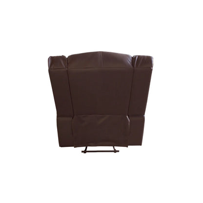 Single Seater Recliner Sofa Chair In Faux Leather Lounge Couch Armchair in Brown - Mekamart Australia