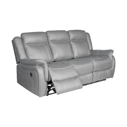 3-2-1 Seater Finest Grey Fabric Recliner Sofa Sturdy Construction Metal Mechanism - Mekamart Australia