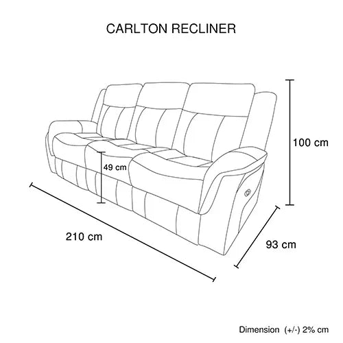 3-2-1 Seater Finest Grey Fabric Recliner Sofa Sturdy Construction Metal Mechanism - Mekamart Australia