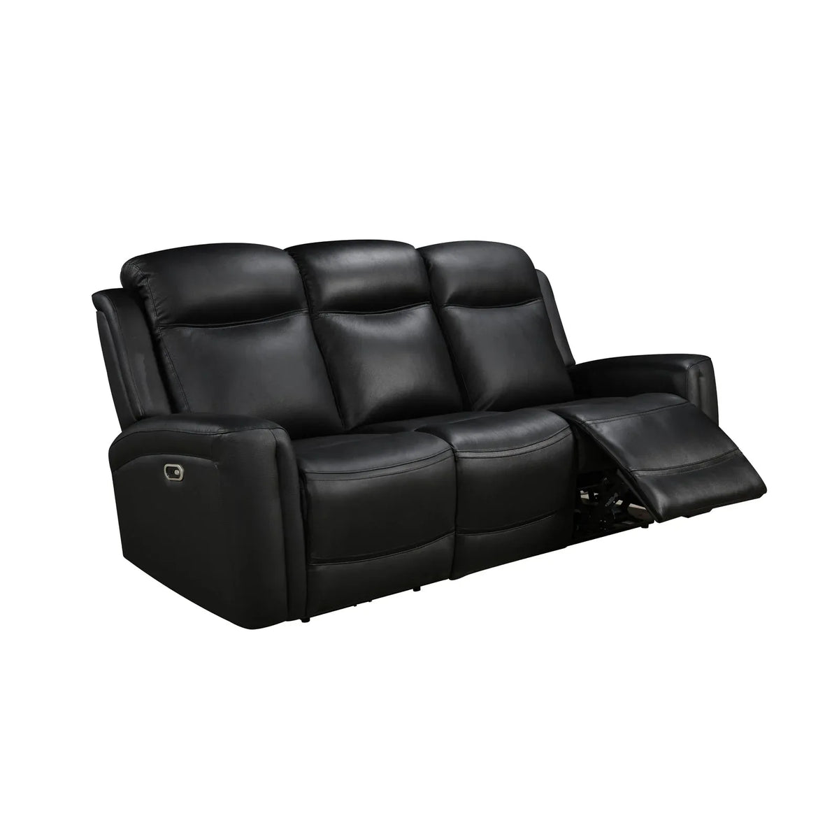 3-2 Seater Electric Leather/PVC Black Recliner Set - Mekamart Australia