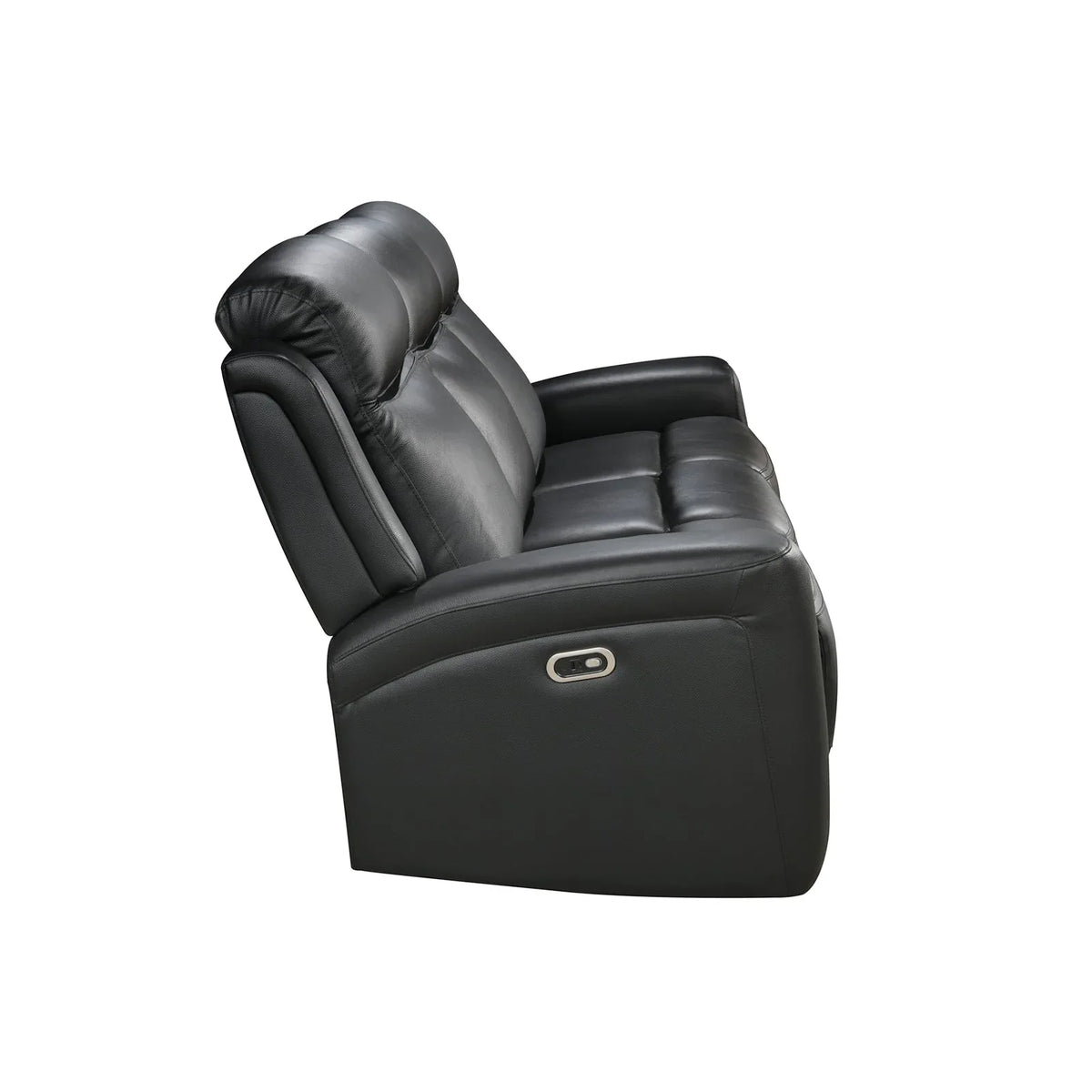 3-2 Seater Electric Leather/PVC Black Recliner Set - Mekamart Australia