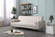 Sofa Bed 3 Seater Button Tufted Lounge Set for Living Room Couch in Fabric Beige Colour - Mekamart Australia