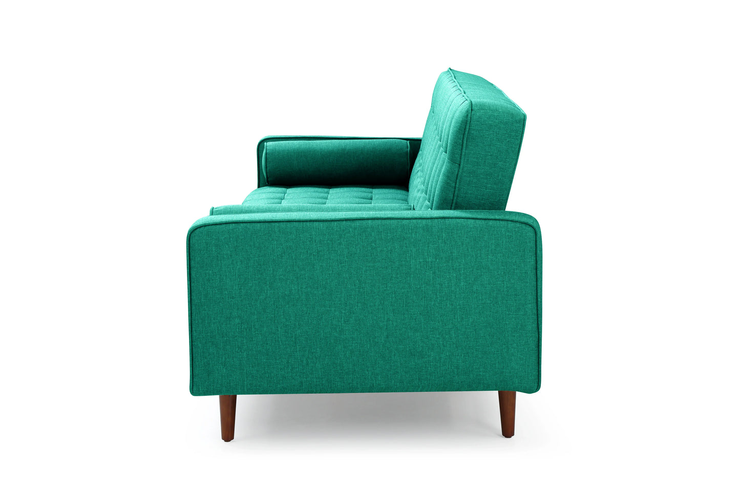 Sofa Bed 3 Seater Button Tufted Lounge Set for Living Room Couch in Velvet Green Colour - Mekamart Australia