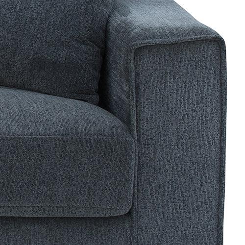 3 Seater Sofa Set Polyester Fabric Charcoal Multilayer Two Pillows Individual Pocket Spring - Mekamart Australia