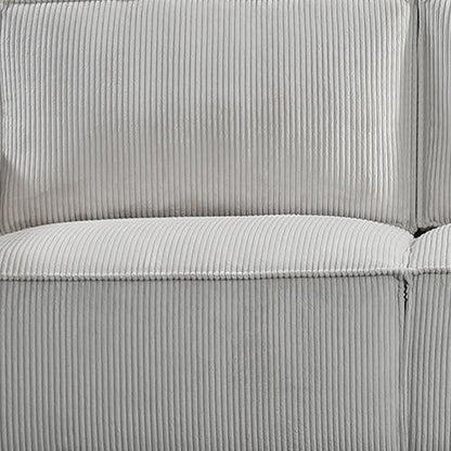Reno 3 Seater Sofa Beige Colour Fabric Upholstery Wooden Structure Knock Down Feature In Back & Arms - Mekamart Australia