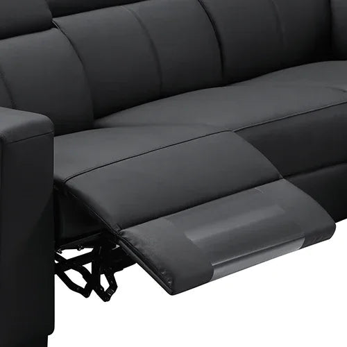 Washington Genuine Leather 6 Seater Corner Sofa With 2 Electric Recliners And Reversible Console - Mekamart Australia
