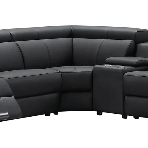 Washington Genuine Leather 6 Seater Corner Sofa With 2 Electric Recliners And Reversible Console - Mekamart Australia