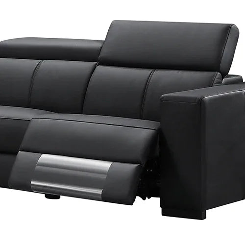 Washington Genuine Leather 6 Seater Corner Sofa With 2 Electric Recliners And Reversible Console - Mekamart Australia