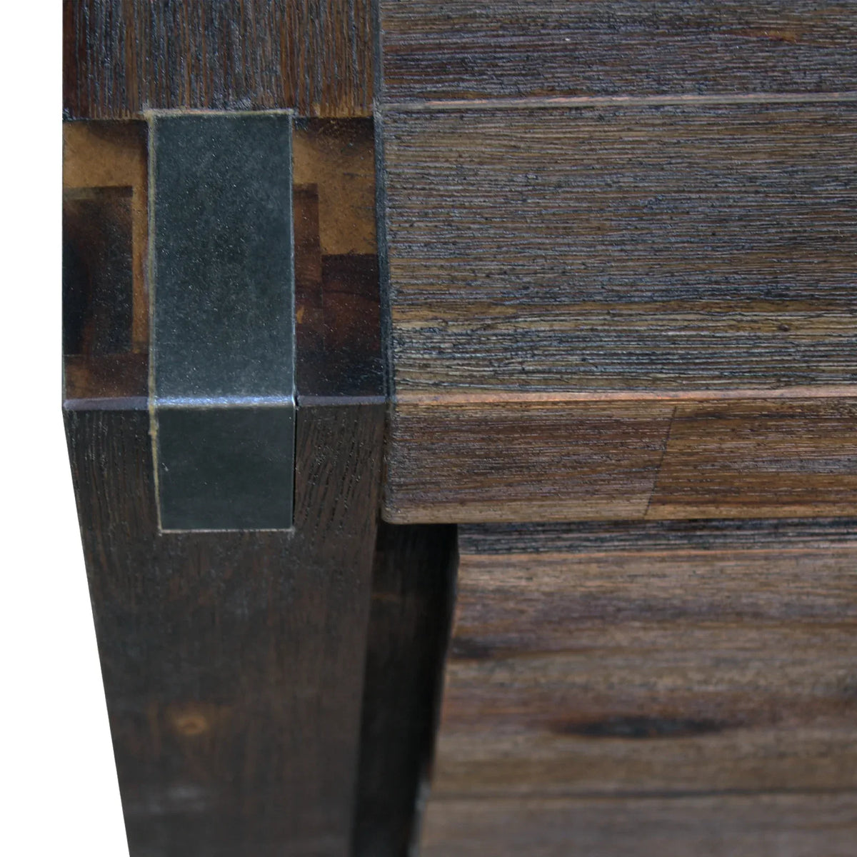 Tallboy with 4 Storage Drawers Solid Wooden Assembled in Chocolate Colour - Mekamart Australia
