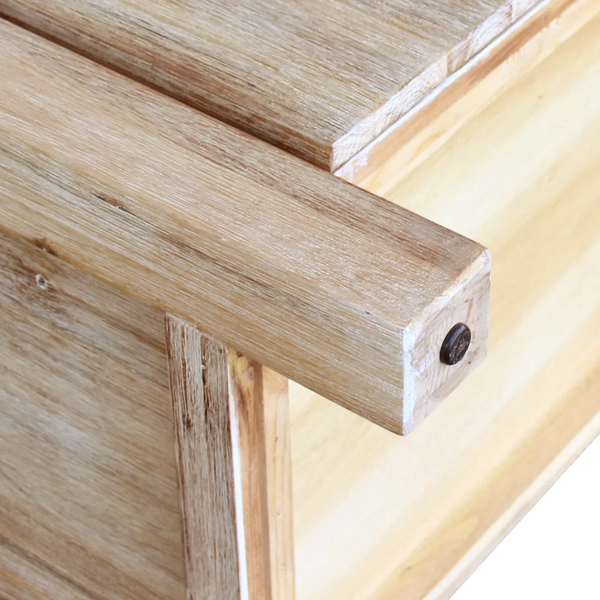 Tallboy with 4 Storage Drawers Solid Wooden Assembled in Oak Colour - Mekamart Australia