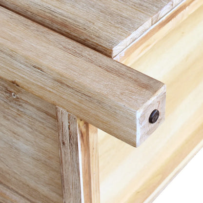 Tallboy with 4 Storage Drawers Solid Wooden Assembled in Oak Colour - Mekamart Australia