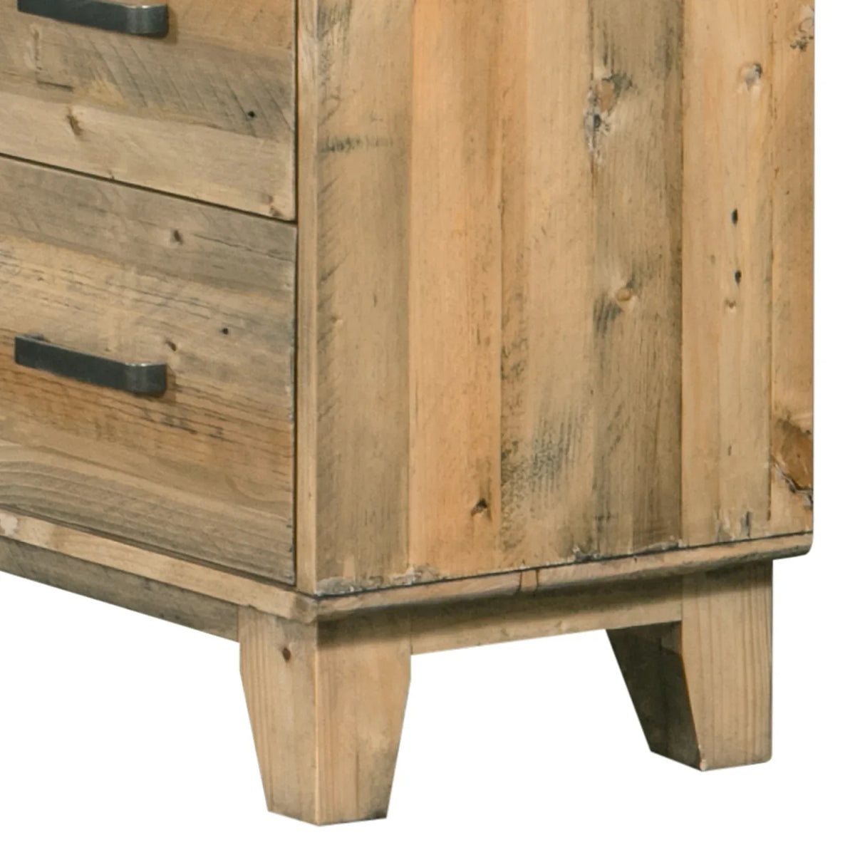 Tallboy with 4 Storage Drawers in Wooden Light Brown Colour - Mekamart Australia
