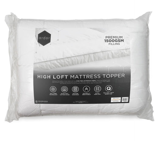 1500GSM Ball fibre MATTRESS TOPPER - QUEEN - Mekamart Australia