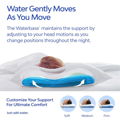 Mediflow Elite Premium Fiber Memory Foam Water Pillow 44 x 66 cm - Mekamart Australia