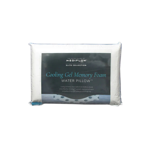 Mediflow Elite Premium Fiber Cooling Gel Memory Foam Water Pillow 44 x 66 cm - Mekamart Australia