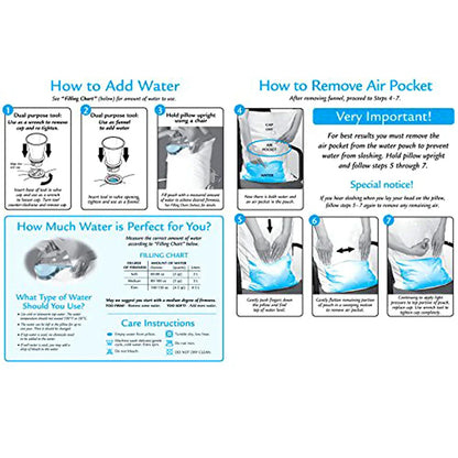 Mediflow Twin Pack Adjustable Waterbase Pillows - Mekamart Australia