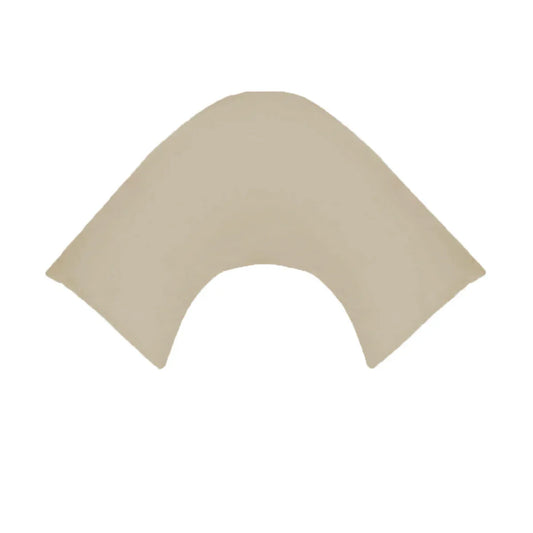 280TC Polyester Cotton V Shape Pillowcase Latte - Mekamart Australia
