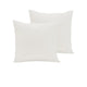 Pair of 280TC Polyester Cotton European Pillowcases Ivory - Mekamart Australia