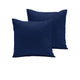 Pair of 280TC Polyester Cotton European Pillowcases Navy - Mekamart Australia