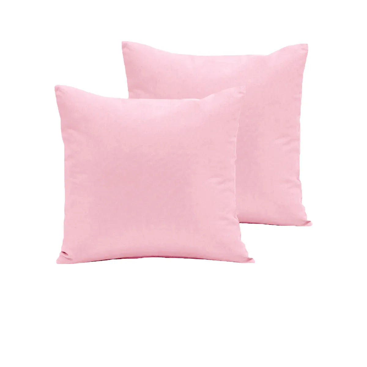 Pair of 280TC Polyester Cotton European Pillowcases Pink - Mekamart Australia