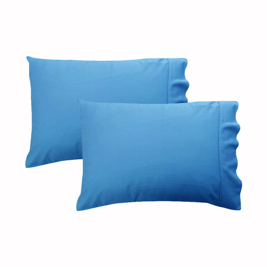 280TC Luxury Percale Standard Pillowcases Perwinkle - Mekamart Australia