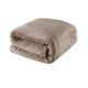 Light Weight Coral Fleece Blanket Brown Queen/ King - Mekamart Australia