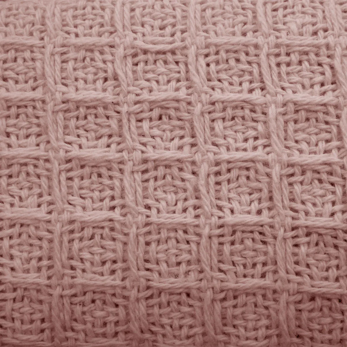 Cotton Waffle Blanket Dusty Pink Queen - Mekamart Australia