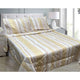 Hotel Living 3 Pce Light Weight Comforter Set Queen/King Oscar Stripes - Mekamart Australia