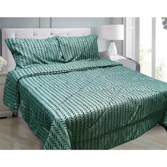 Hotel Living 3 Pce Light Weight Comforter Set Queen/King Oscar Herringbone - Mekamart Australia