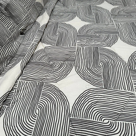 Hotel Living 3 Pce Light Weight Comforter Set Queen/King Oscar Curves - Mekamart Australia