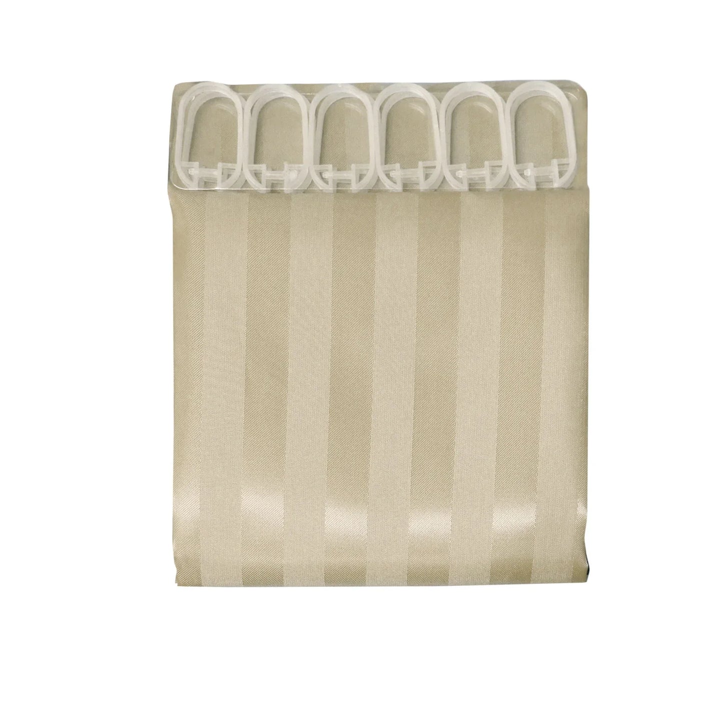 Jacquard Stripe Shower Curtain Wheat - Mekamart Australia