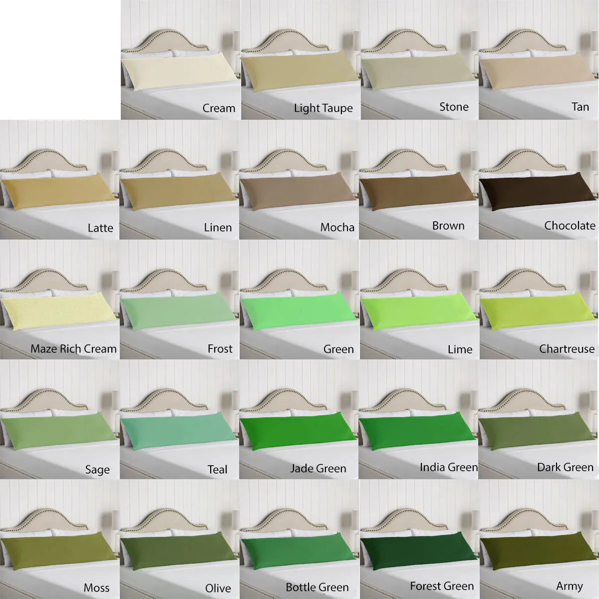 Artex 100% Cotton Body Pillowcase Light Taupe - Mekamart Australia