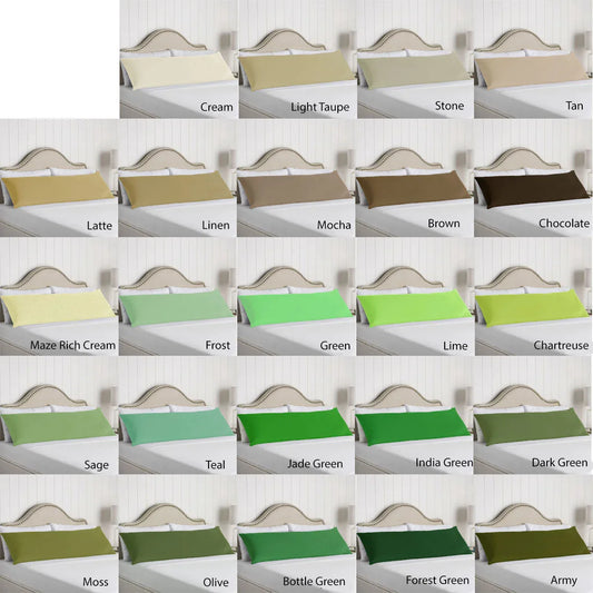 Artex 100% Cotton Body Pillowcase Sage - Mekamart Australia